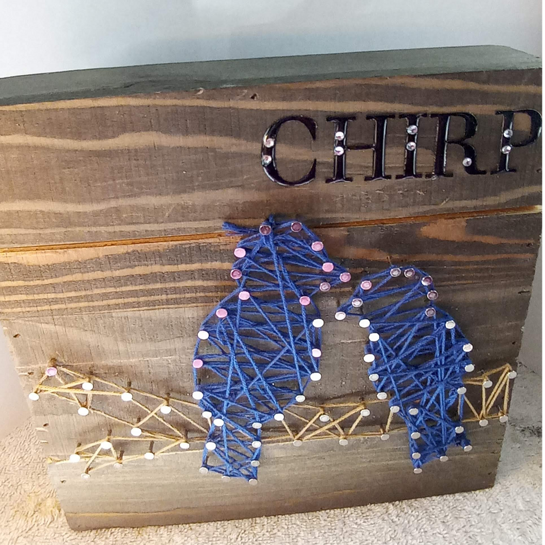 The Chirping Bird String art Wall Decor
