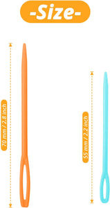 "Sanspec Collection: Plastic Canvas Needlecraft Kit with 7-count Sheets, Needles, and Ruler"- Clear