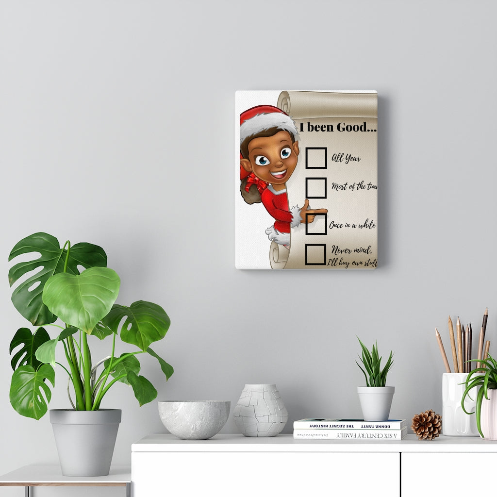 Canvas Gallery Wraps Santa's Naughty List