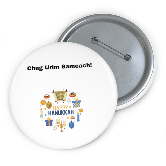 Hanukkah Custom Pin Buttons