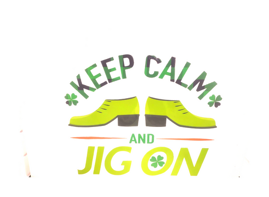 Keep Calm and Jig On Canvas Board - St. Patrick's Day Wall Decoration