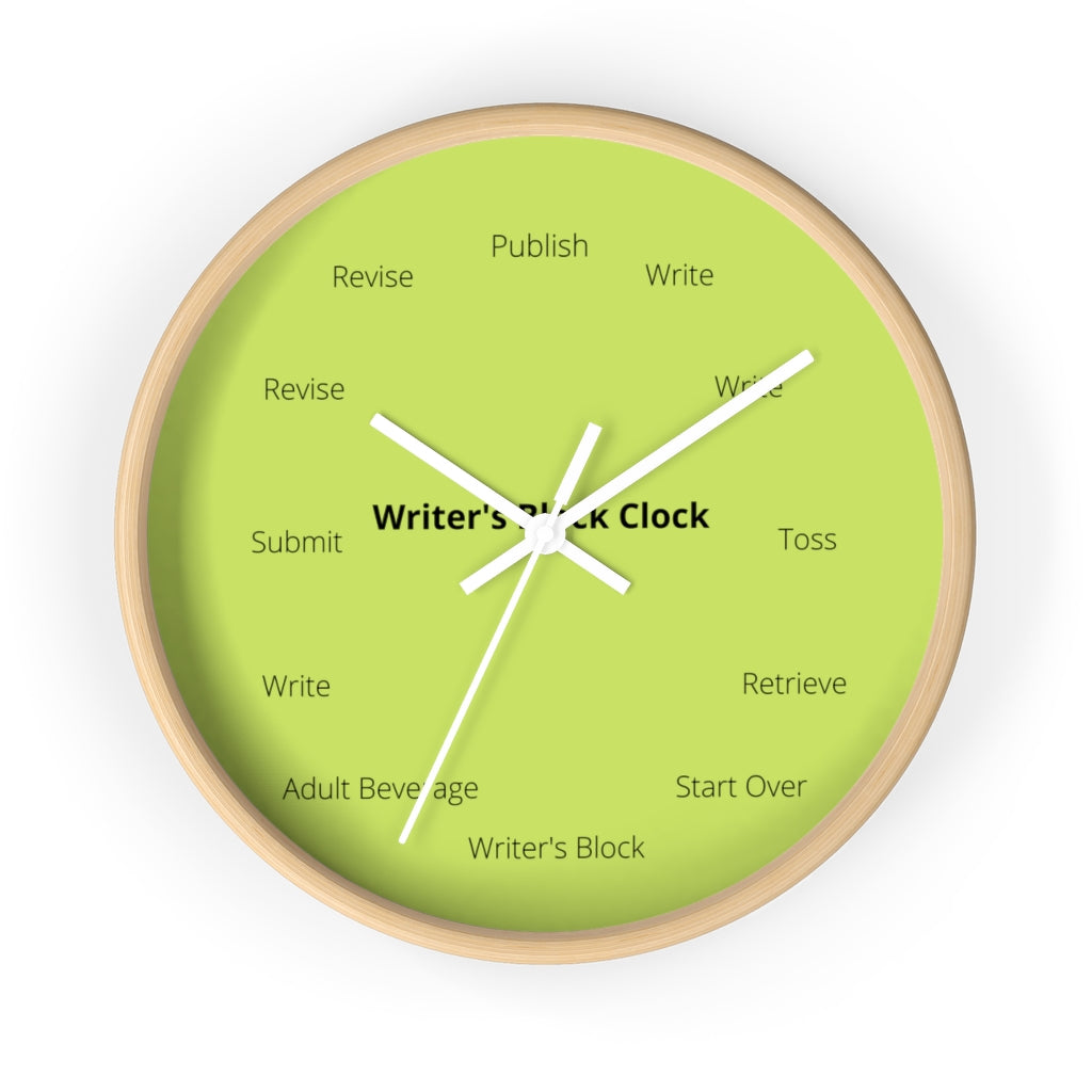 The Writer's Block Collection Wall clock