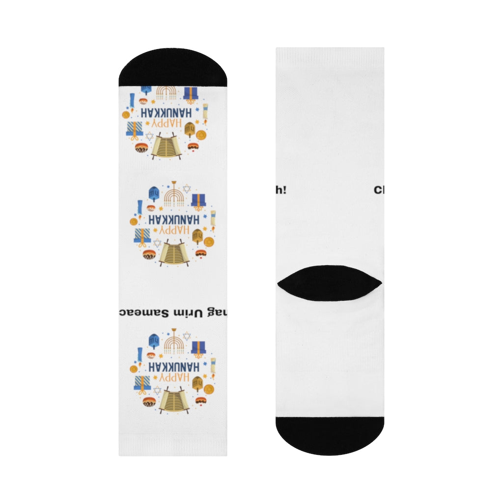 Hanukkah Crew Socks