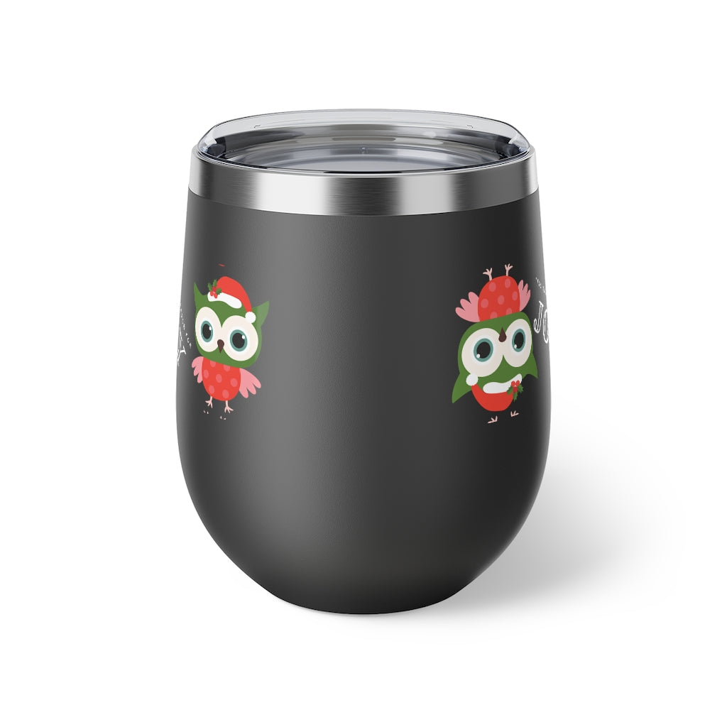 Holiday Owl Insulated Cup