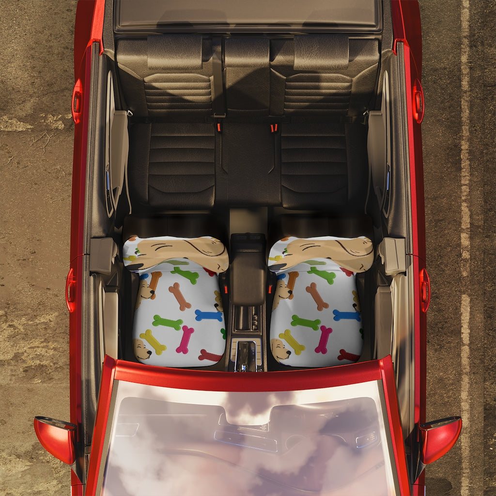 Dog and bone Car Seat Covers