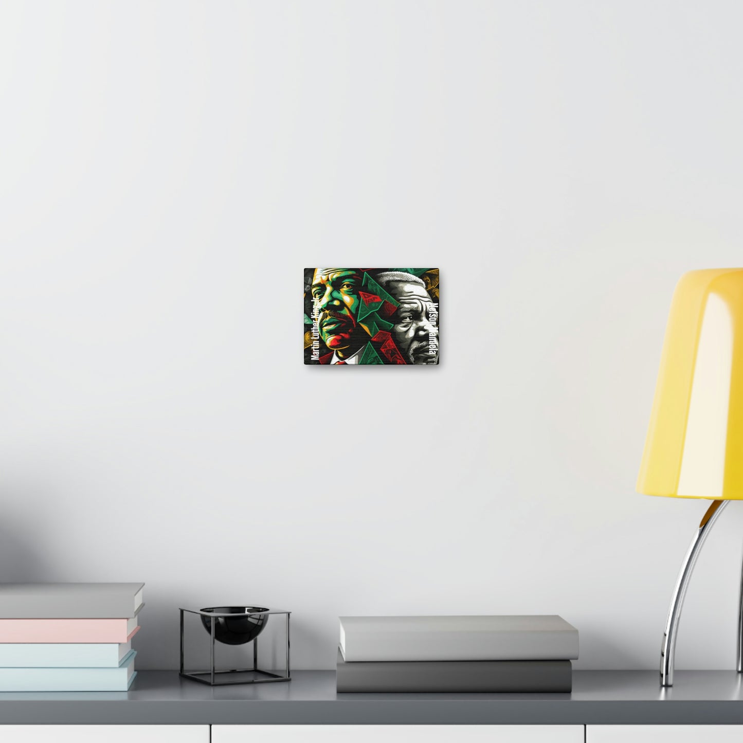 Martin Luther King Jr. and Nelson Mandela Canvas Gallery Wrap