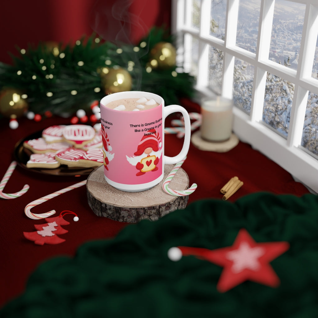 Gnome White Ceramic Mug