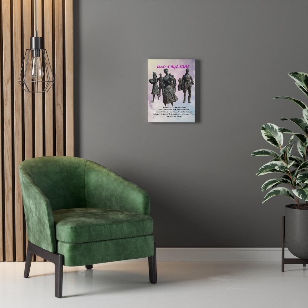 Central High Nine Stretched Canvas