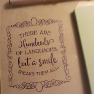 ACYRLIC DESK POST IT NOTEPAD