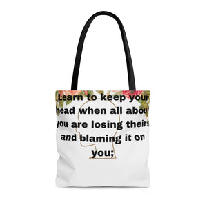 Rudyard Kipling "If" AOP Tote Bag