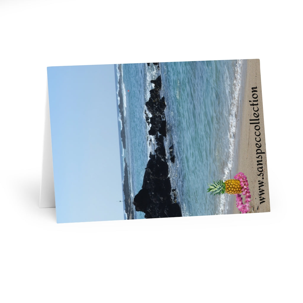 Greeting Cards (5 Pack) Mele Kalikimaka Hawaiian