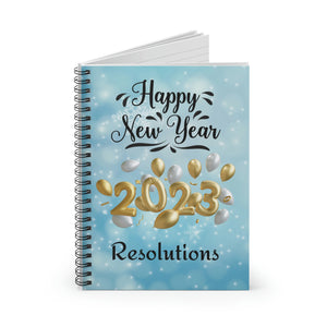 Spiral Journal Notebook - Ruled Line - New Year's 2023 Resolution