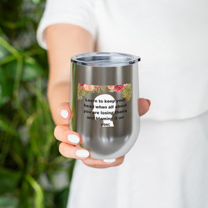 Rudyard Kipling "If" 12oz Insulated Wine Tumbler