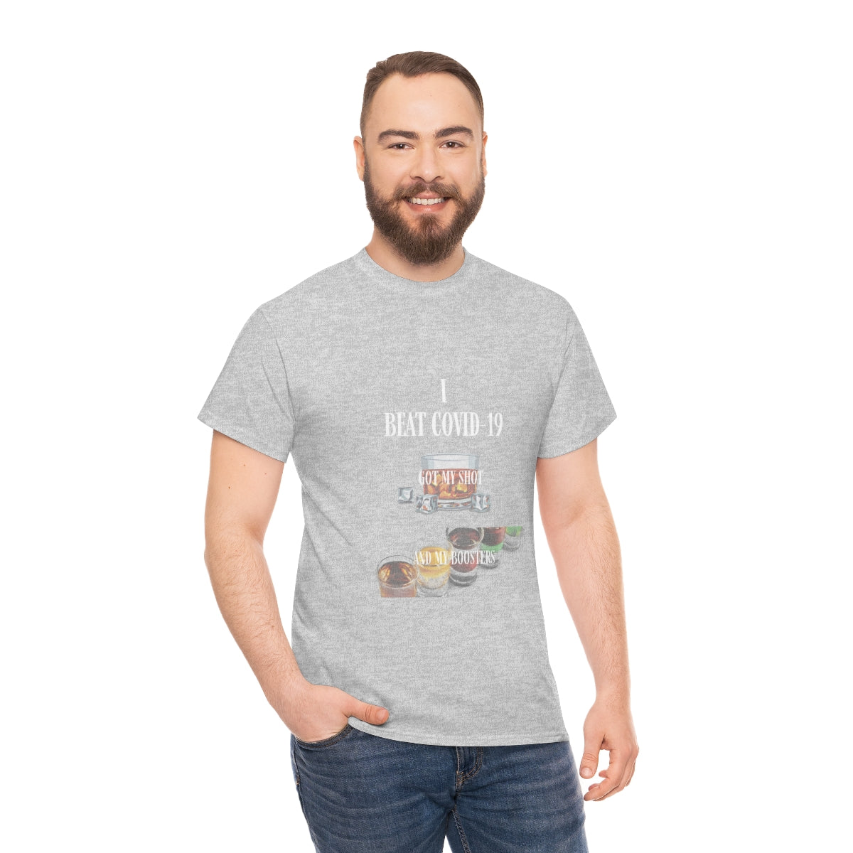 Unisex Heavy Cotton Tee Funny COVID-19 T-Shirt