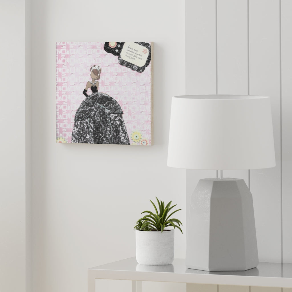 Give Them a Smile Wood Canvas