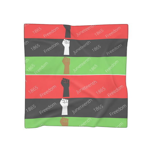 Juneteenth Freedom Day Poly Scarf
