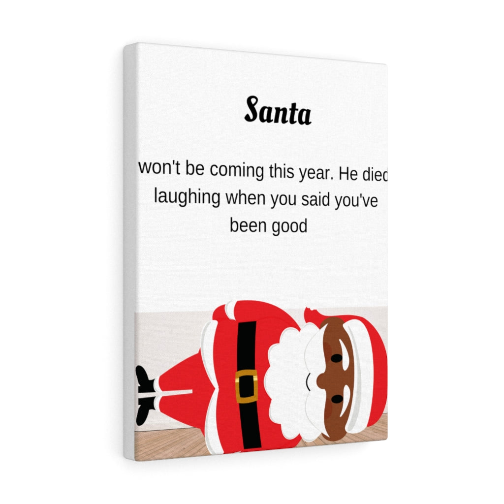 Canvas Gallery Wraps Santa Die Laughing