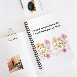 A Sister's Gift Spiral Notebook- Ruled Line