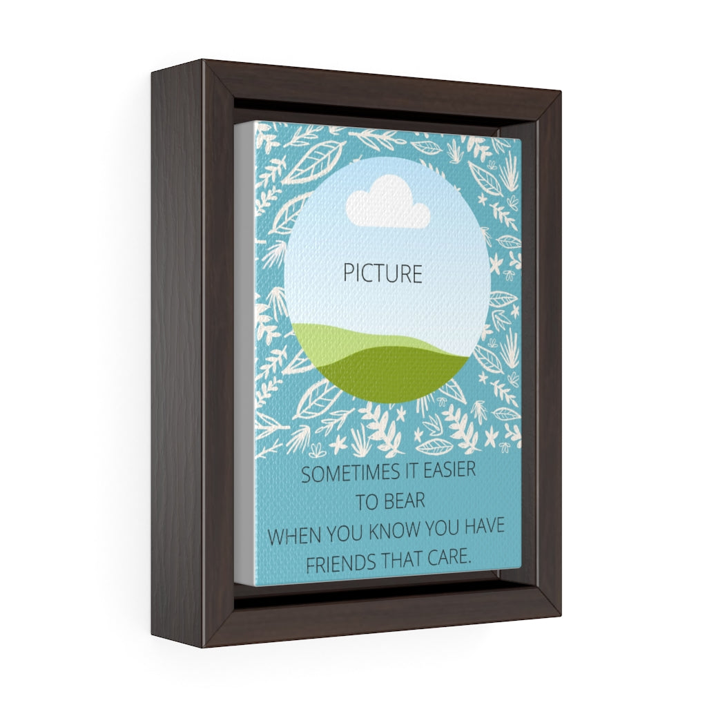 Memorable Vertical Picture Framed Premium Gallery Wrap Canvas