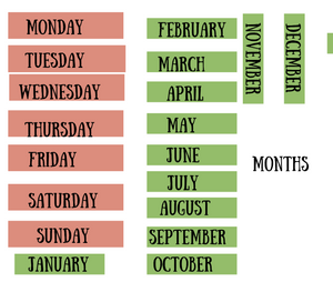 Magnetic Message Board Digital Prints kit