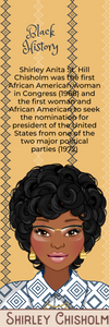 Black Female Activist Bookmarks. Series 1