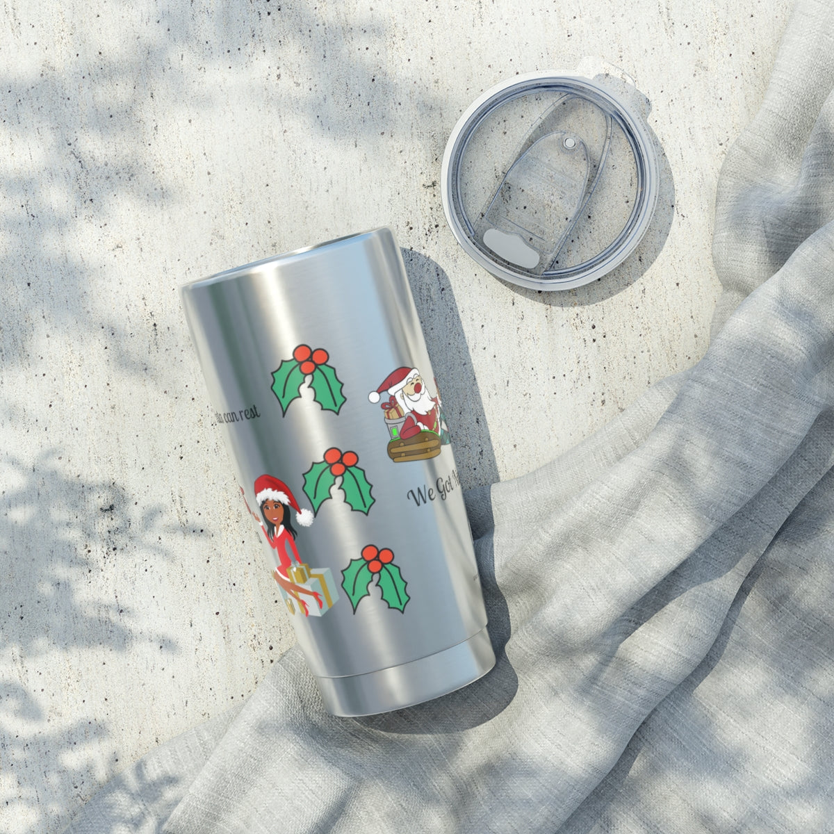 Vagabond 20 oz Tumbler-Christmas Santa
