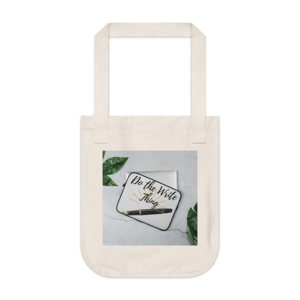 Organic Canvas Tote Bag