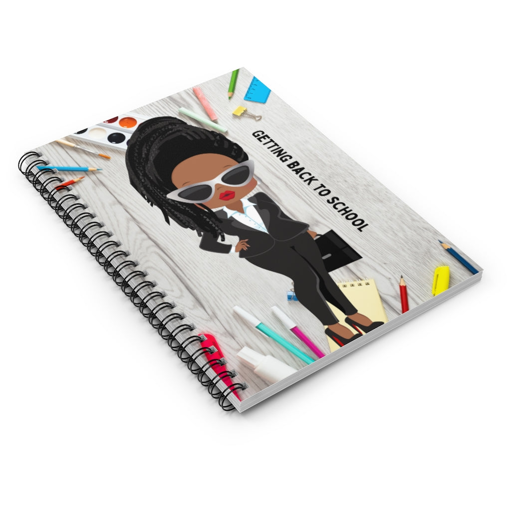 Getting back to school Spiral Notebook - Ruled Line