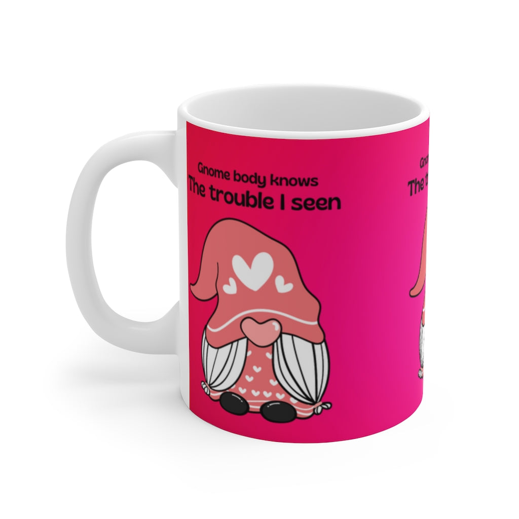 Gnome White Ceramic Mug