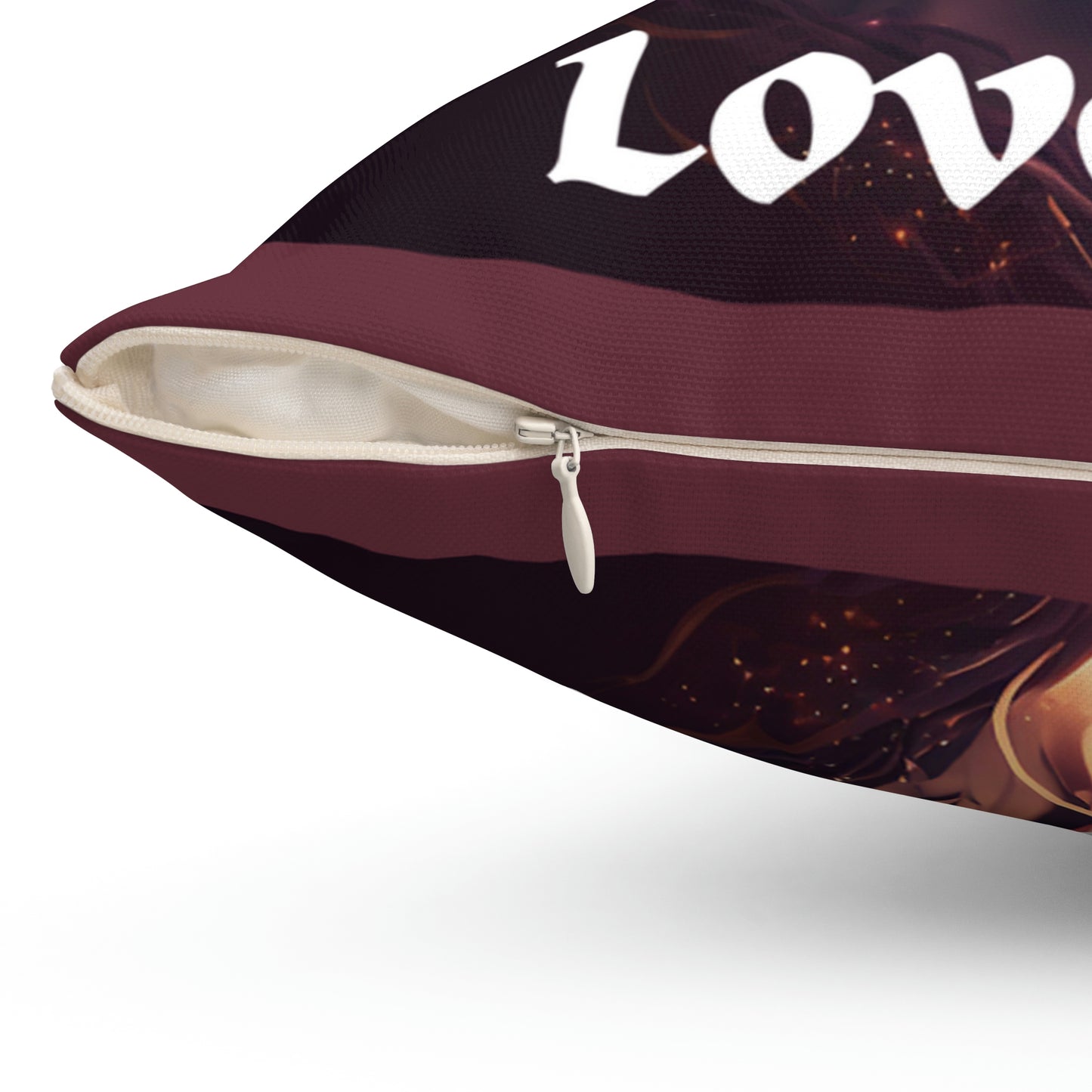 African Couple's Love Spun Polyester Square Pillow
