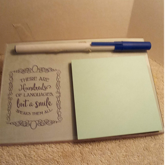 ACYRLIC DESK POST IT NOTEPAD