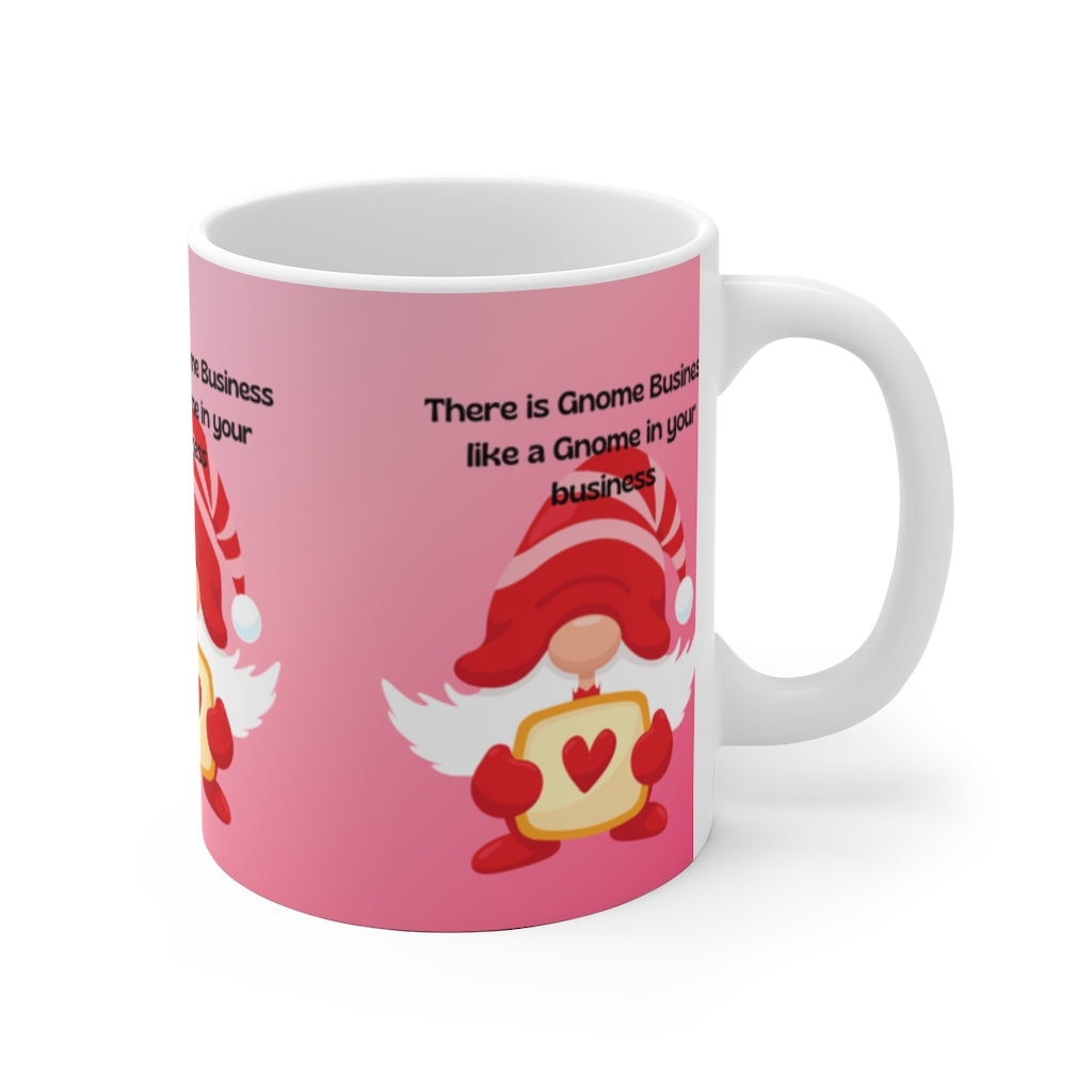 Gnome White Ceramic Mug