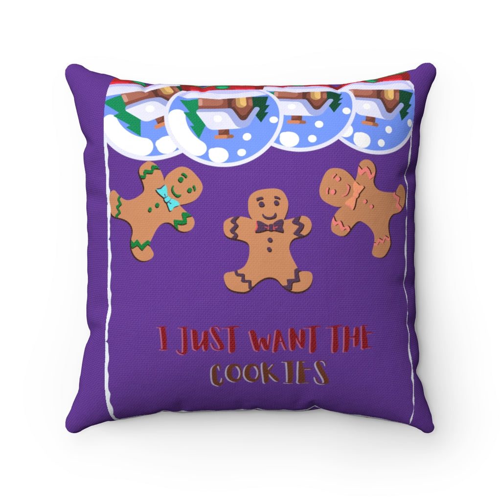 Gingerbread Pillow Purple