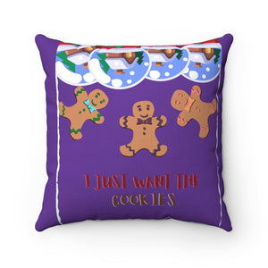 Gingerbread Pillow Purple