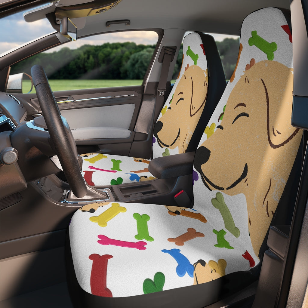 Dog and bone Car Seat Covers