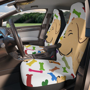 Dog and bone Car Seat Covers