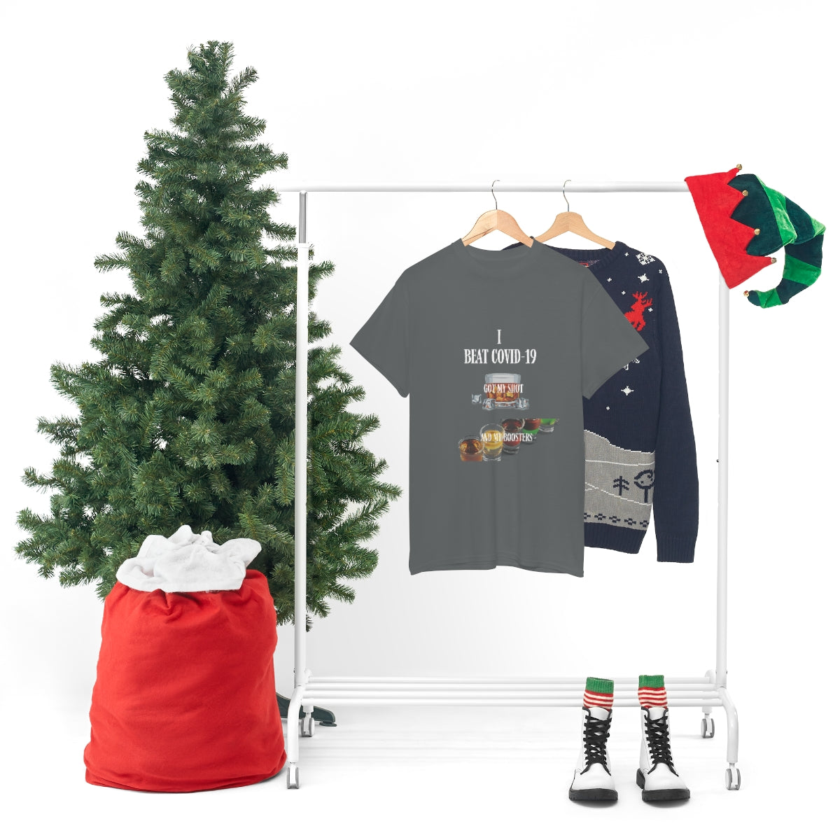 Unisex Heavy Cotton Tee Funny COVID-19 T-Shirt