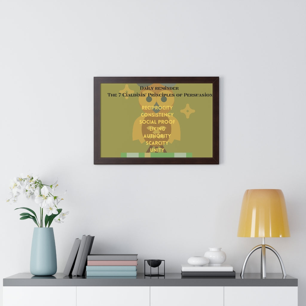 Framed Horizontal Poster 7 Principles of Persuasion