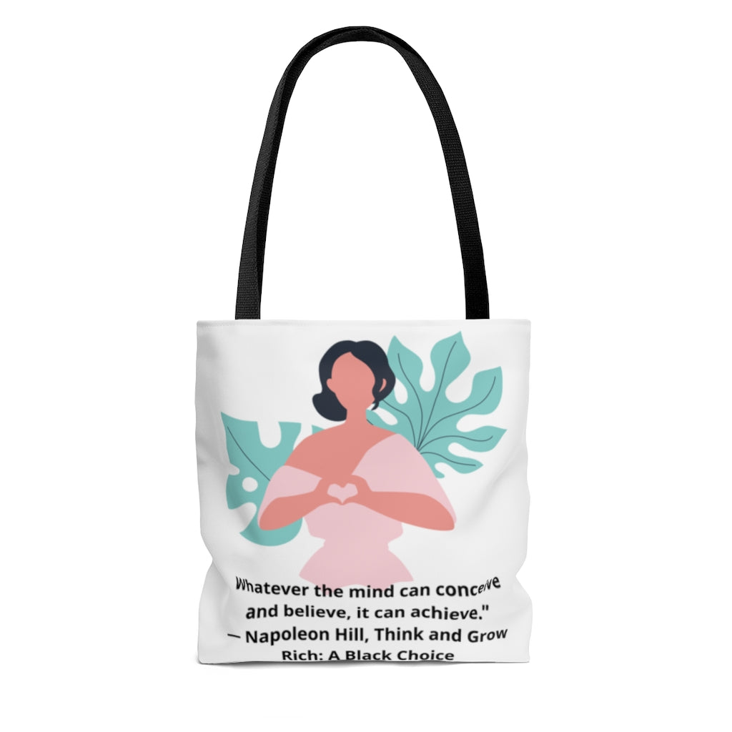 Your Mind Can Achieve AOP Tote Bag