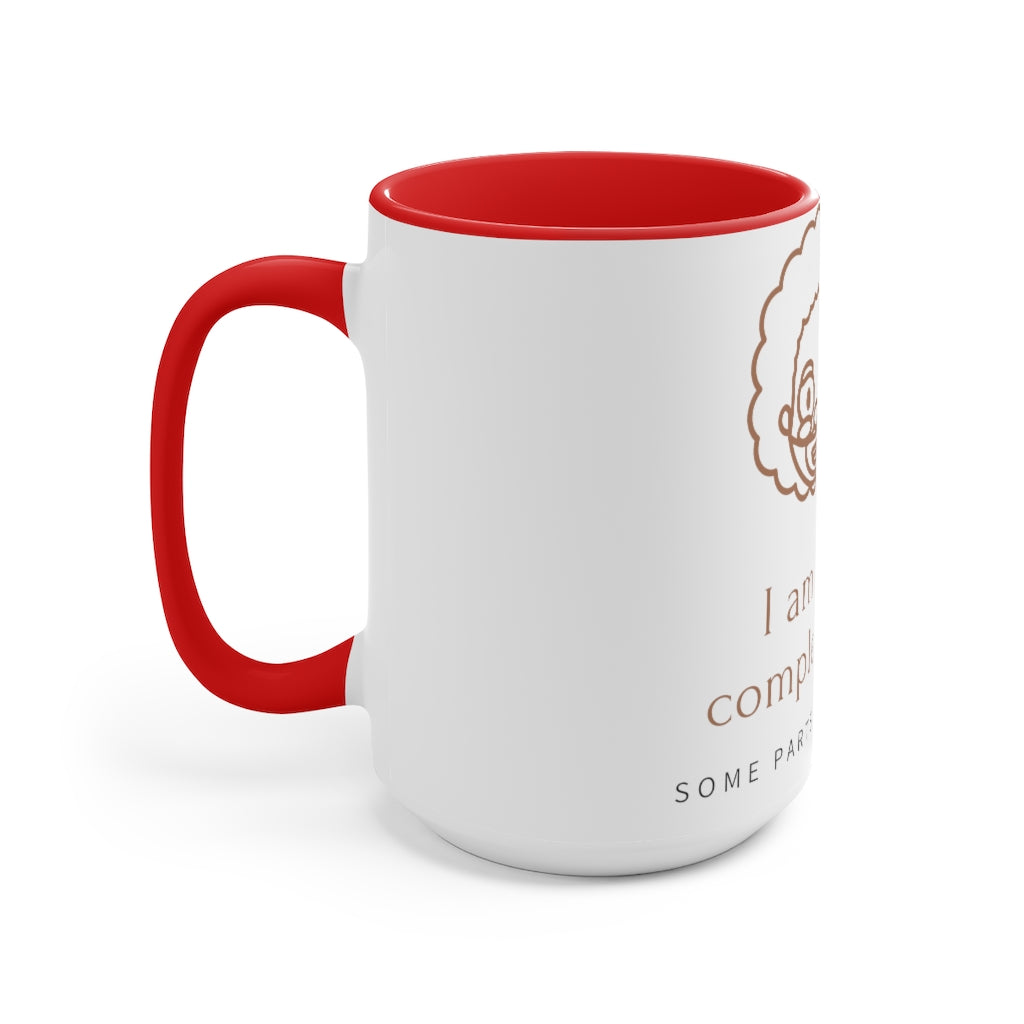 "I am not Idiot" Accent Mug