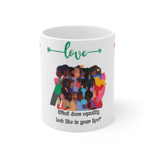 Load image into Gallery viewer, Black History  Equality Love Ceramic Mug (EU)
