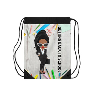 Getting Back to School Drawstring Bag