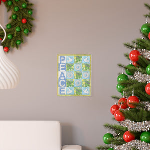 Peace Quilted Premium Matte vertical posters