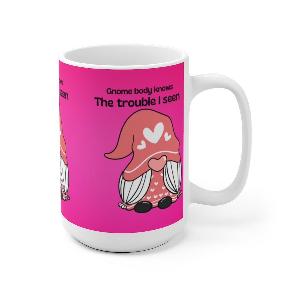 Gnome White Ceramic Mug