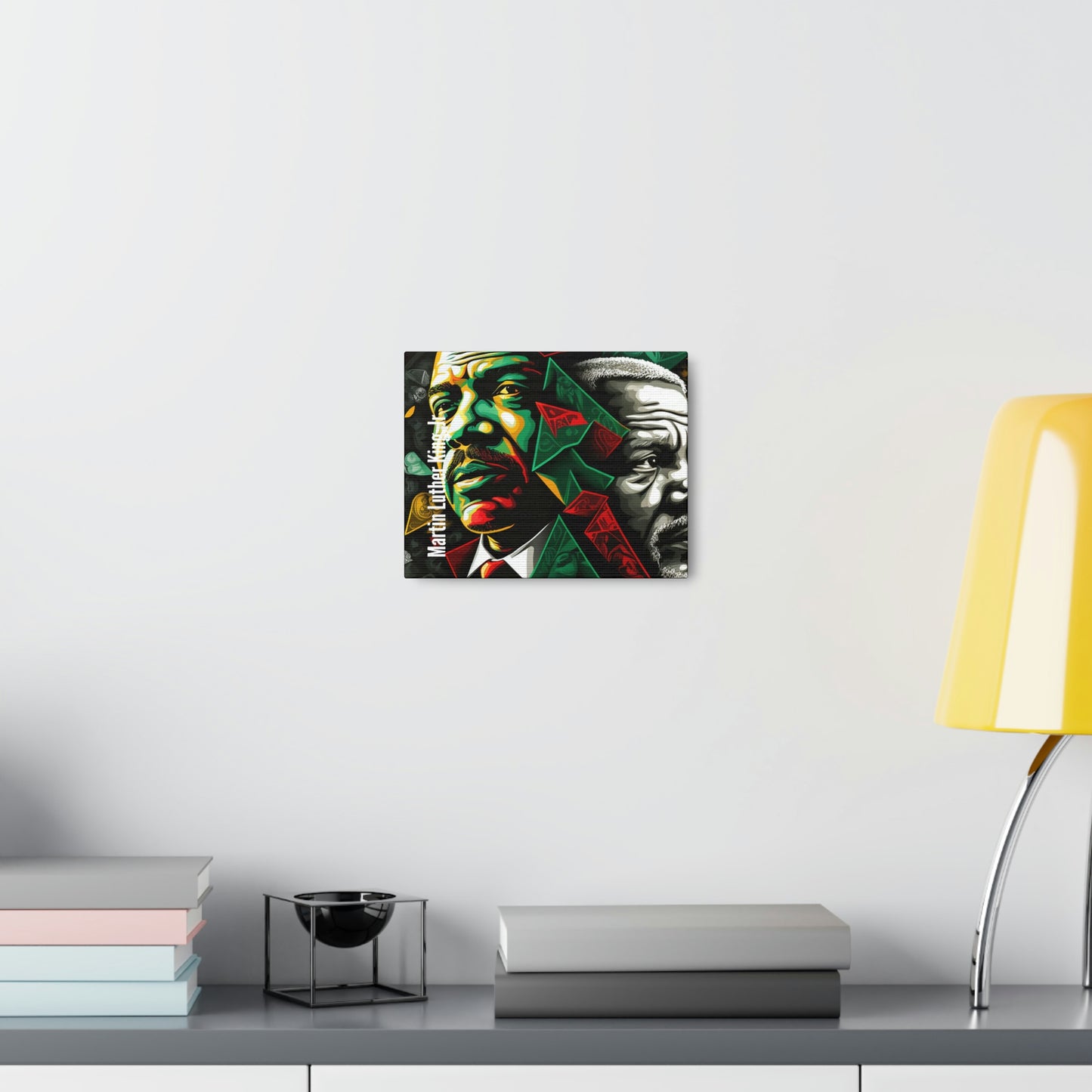 Martin Luther King Jr. and Nelson Mandela Canvas Gallery Wrap