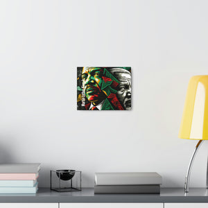 Martin Luther King Jr. and Nelson Mandela Canvas Gallery Wrap