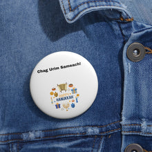 Load image into Gallery viewer, Hanukkah Custom Pin Buttons
