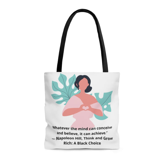Your Mind Can Achieve AOP Tote Bag