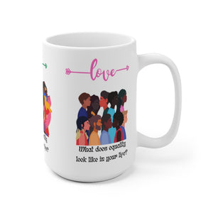 Black History  Equality Love Ceramic Mug (EU)