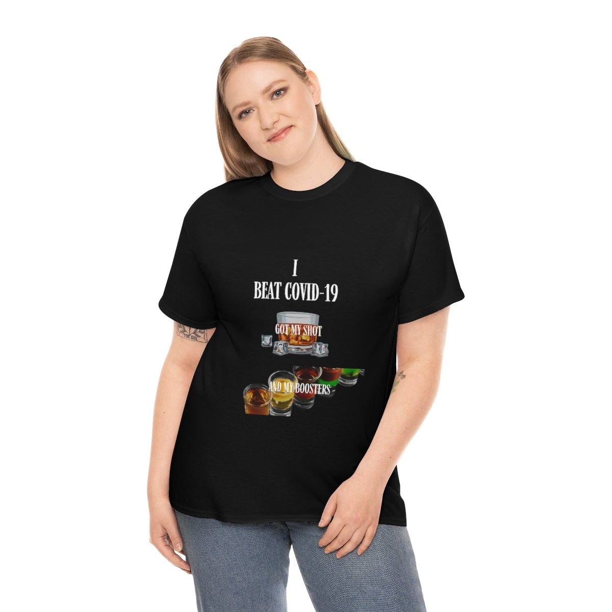 Unisex Heavy Cotton Tee Funny COVID-19 T-Shirt